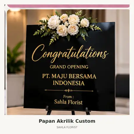 Papan Bunga Akrilik Tapanuli Utara